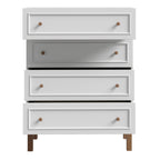 Woodland 4 Drawer Chest - Light Grey and Oak