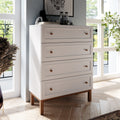 Woodland 4 Drawer Chest - Light Grey and Oak