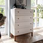 Woodland 4 Drawer Chest - Light Grey and Oak