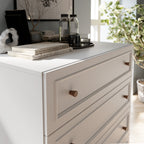 Woodland 4 Drawer Chest - Light Grey and Oak