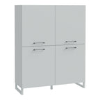 Sadie 4 Door Highboard in Light Grey