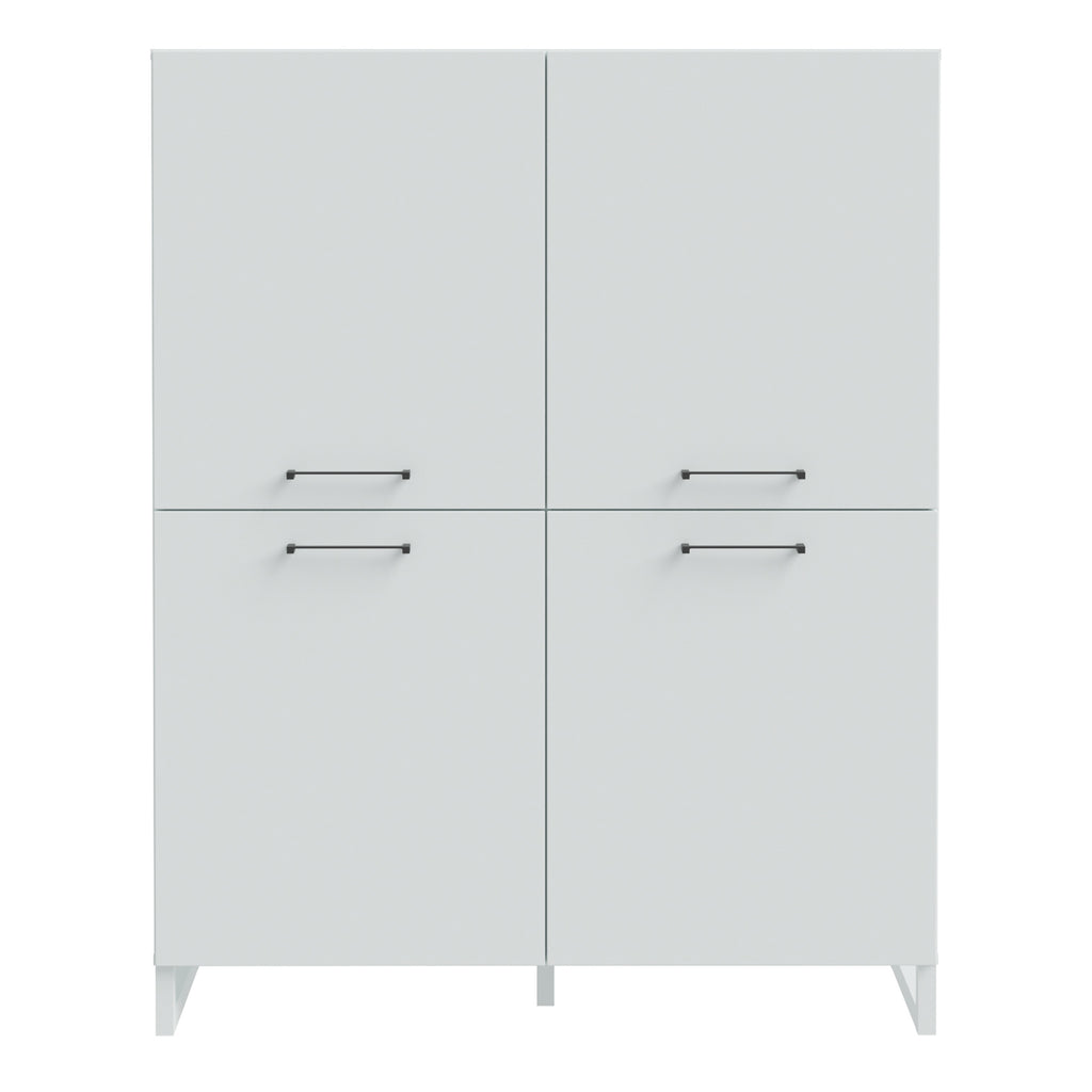 Sadie 4 Door Highboard in Light Grey