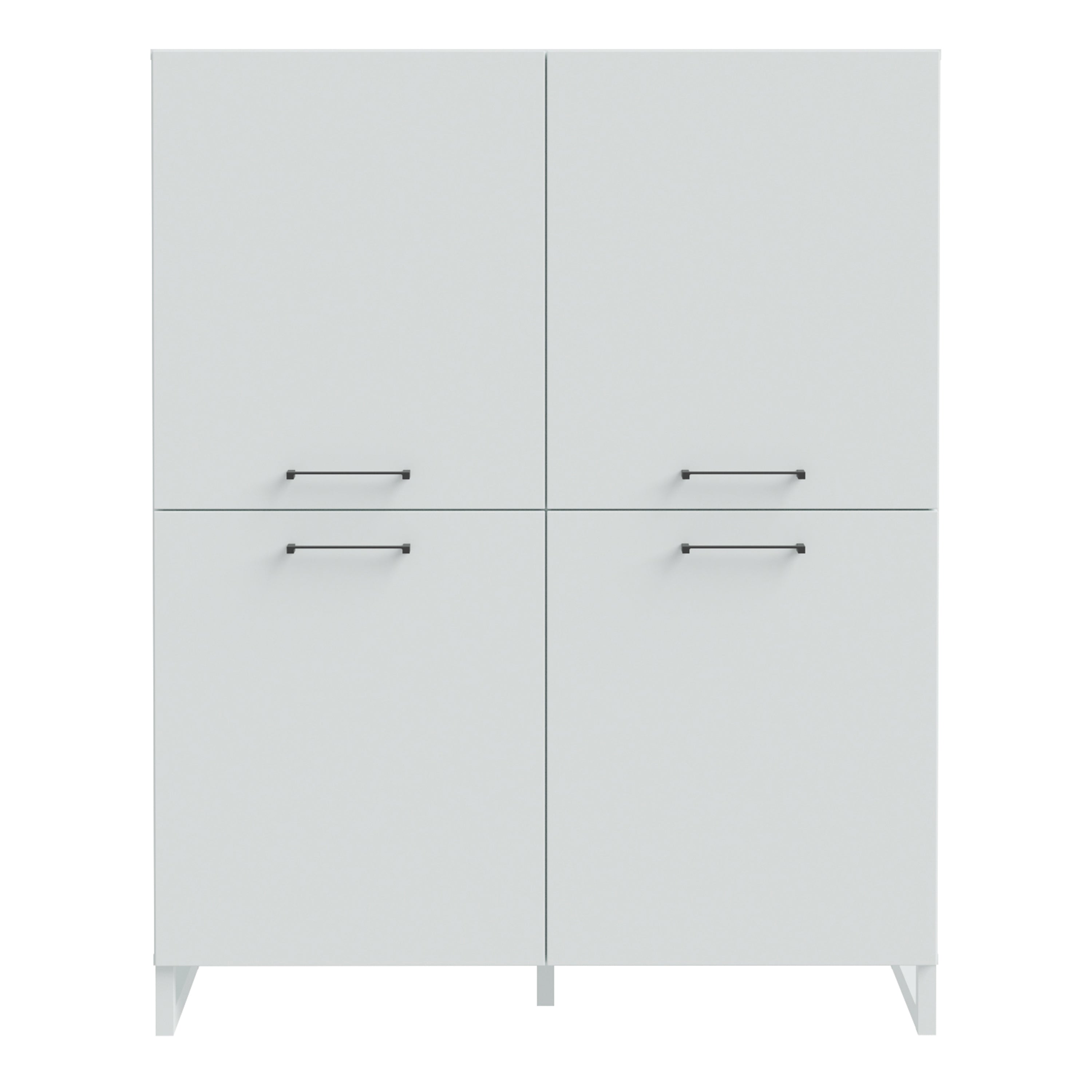 Sadie 4 Door Highboard in Light Grey