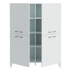Sadie 4 Door Highboard in Light Grey