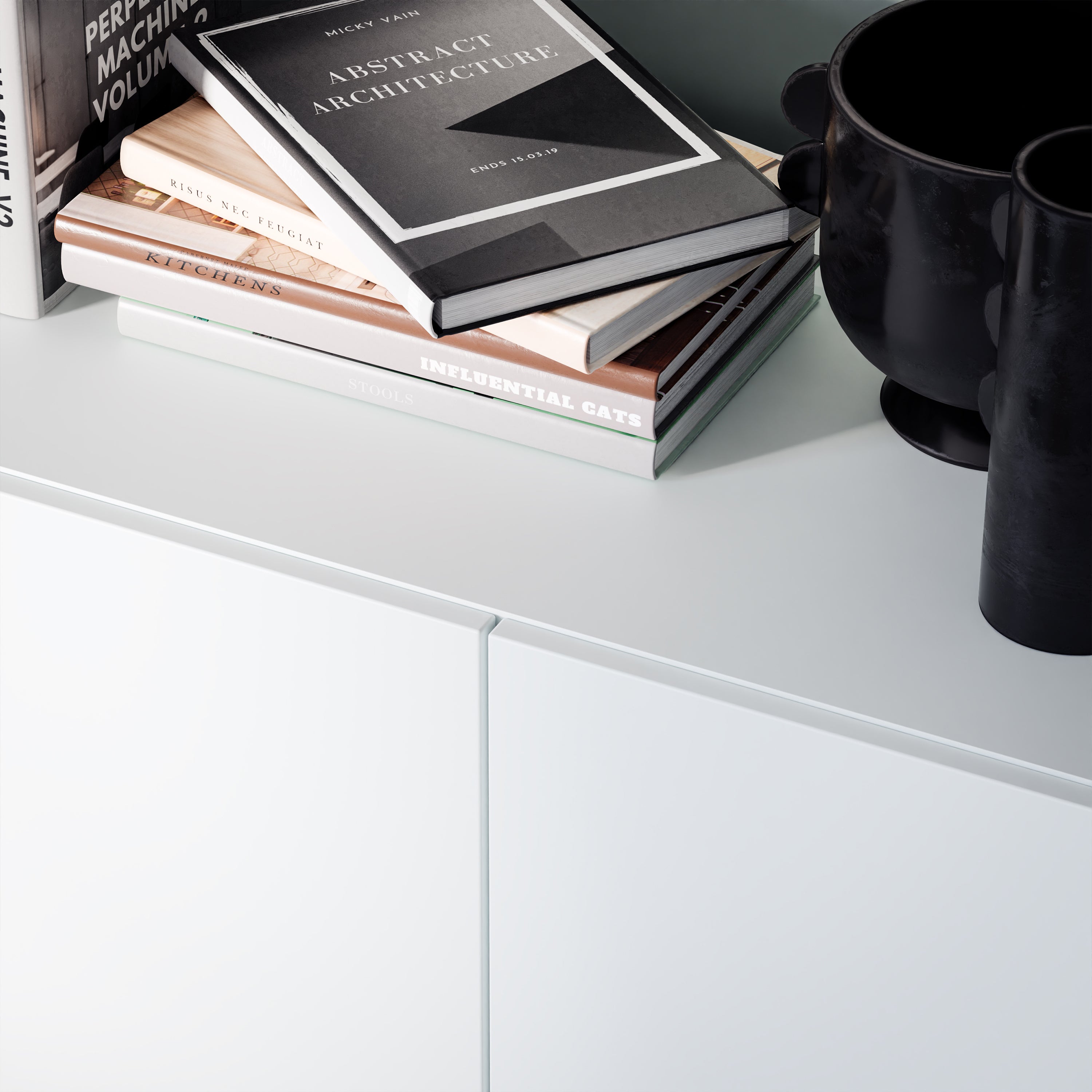 Sadie 4 Door Highboard in Light Grey