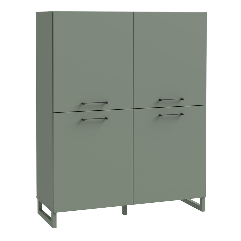 Sadie 4 Door Highboard in Sage Green