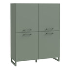Sadie 4 Door Highboard in Sage Green