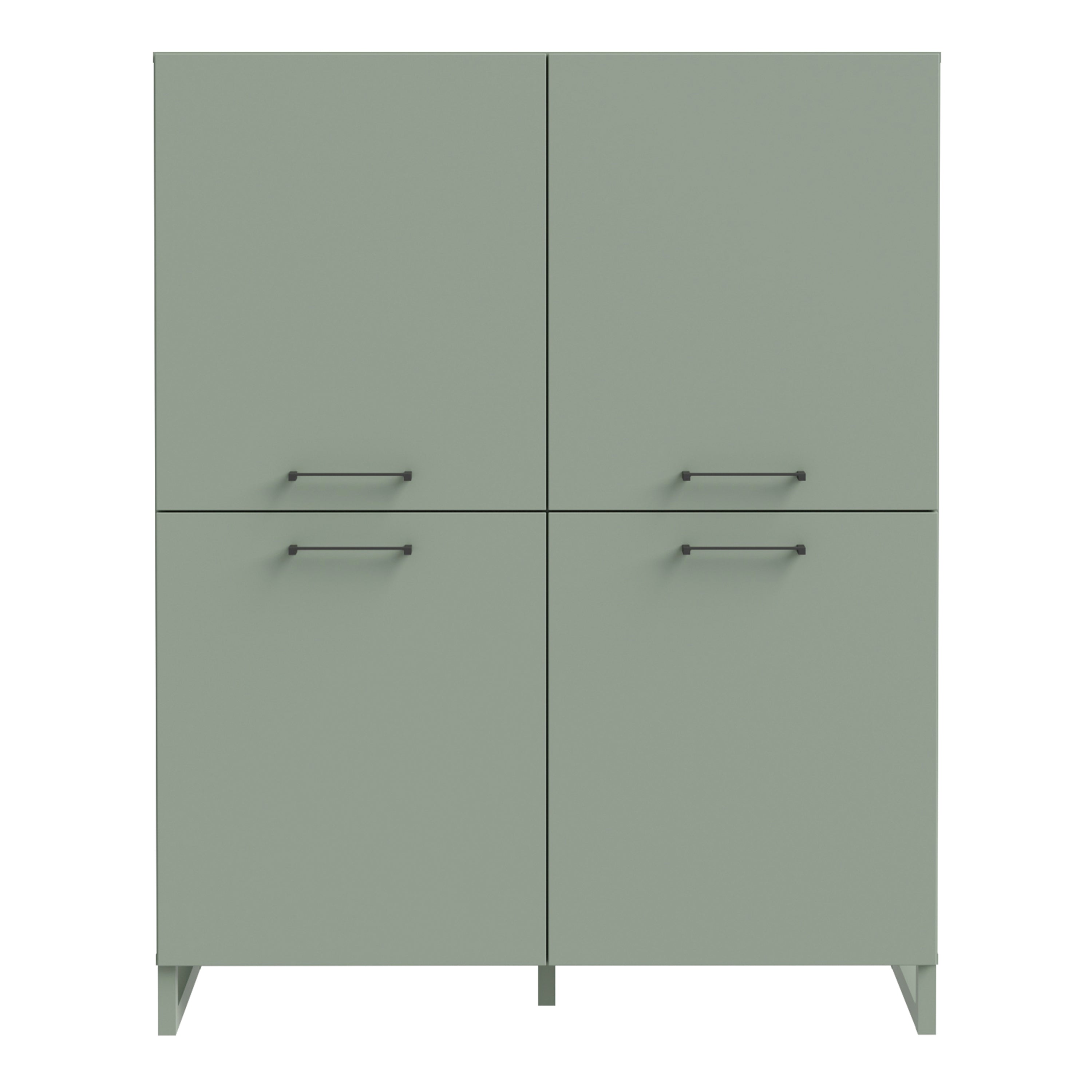 Sadie 4 Door Highboard in Sage Green