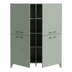 Sadie 4 Door Highboard in Sage Green