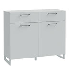 Sadie 2 Door 2 Drawer Chest in Light Grey