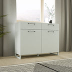 Sadie 2 Door 2 Drawer Chest in Light Grey