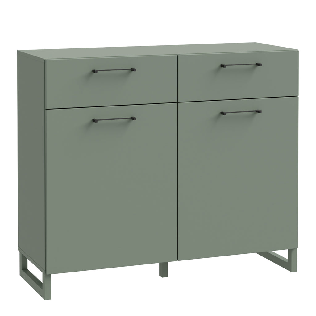 Sadie 2 Door  2 Drawer Chest in Sage Green