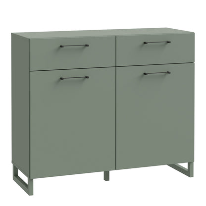 Sadie 2 Door  2 Drawer Chest in Sage Green