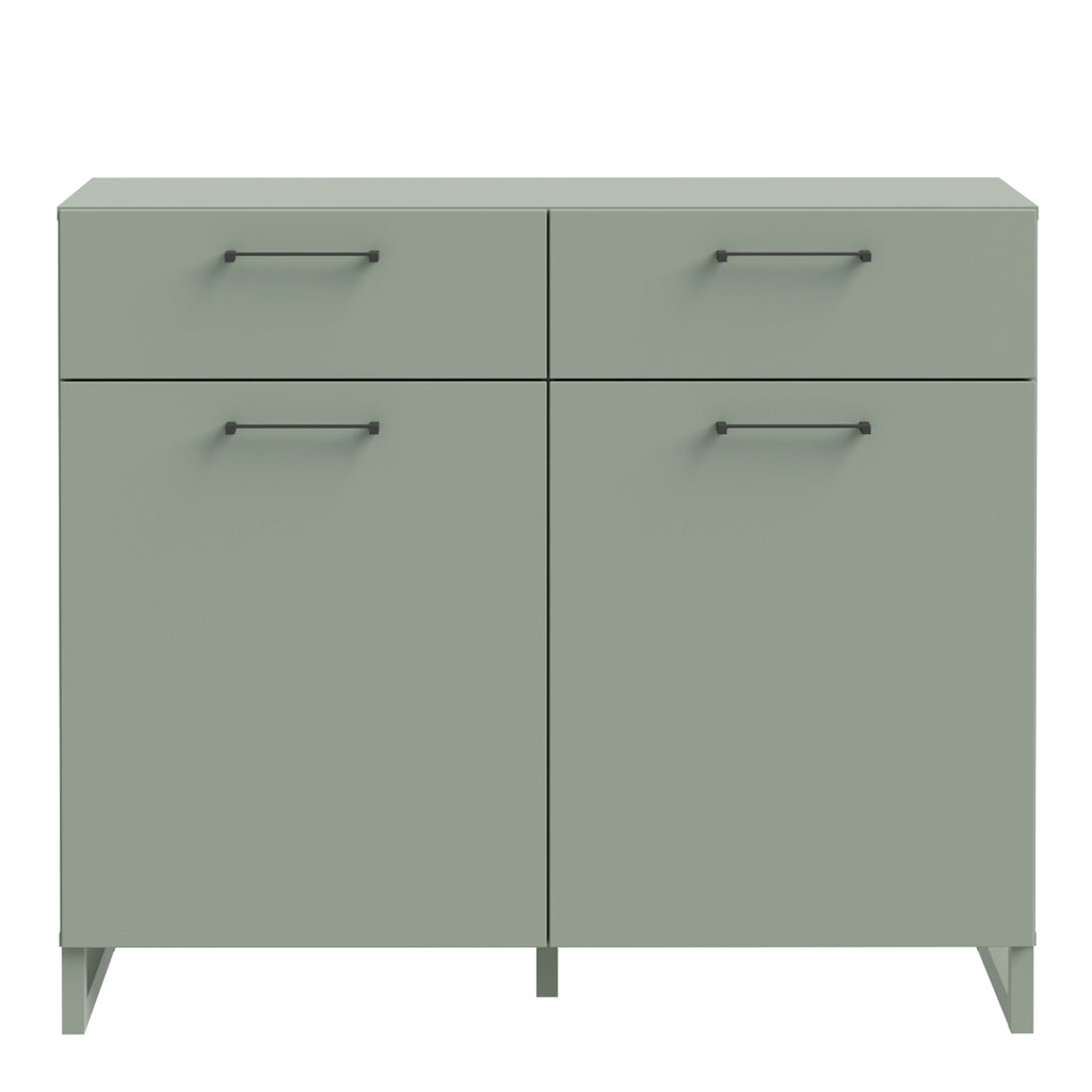 Sadie 2 Door  2 Drawer Chest in Sage Green