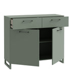Sadie 2 Door  2 Drawer Chest in Sage Green