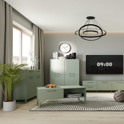 Sadie 2 Door  2 Drawer Chest in Sage Green