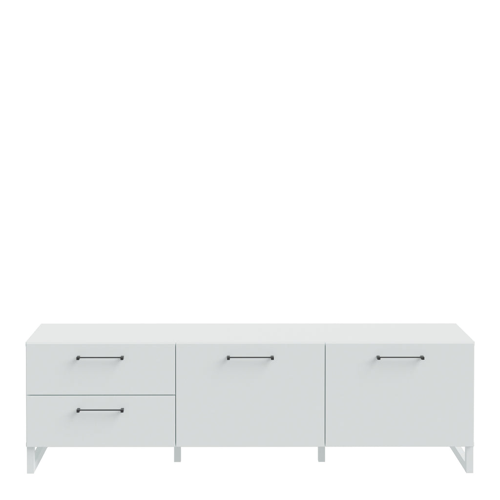 Sadie 2 Door 2 Drawer TV Unit in Light Grey
