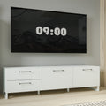Sadie 2 Door 2 Drawer TV Unit in Light Grey
