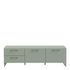 Sadie 2 Door 2 Drawer TV Unit in Sage Green