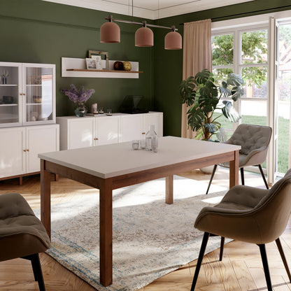 Woodland Dining Table - Light Grey & Oak 160.4x90cm