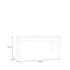 Woodland Dining Table - Light Grey & Oak 160.4x90cm
