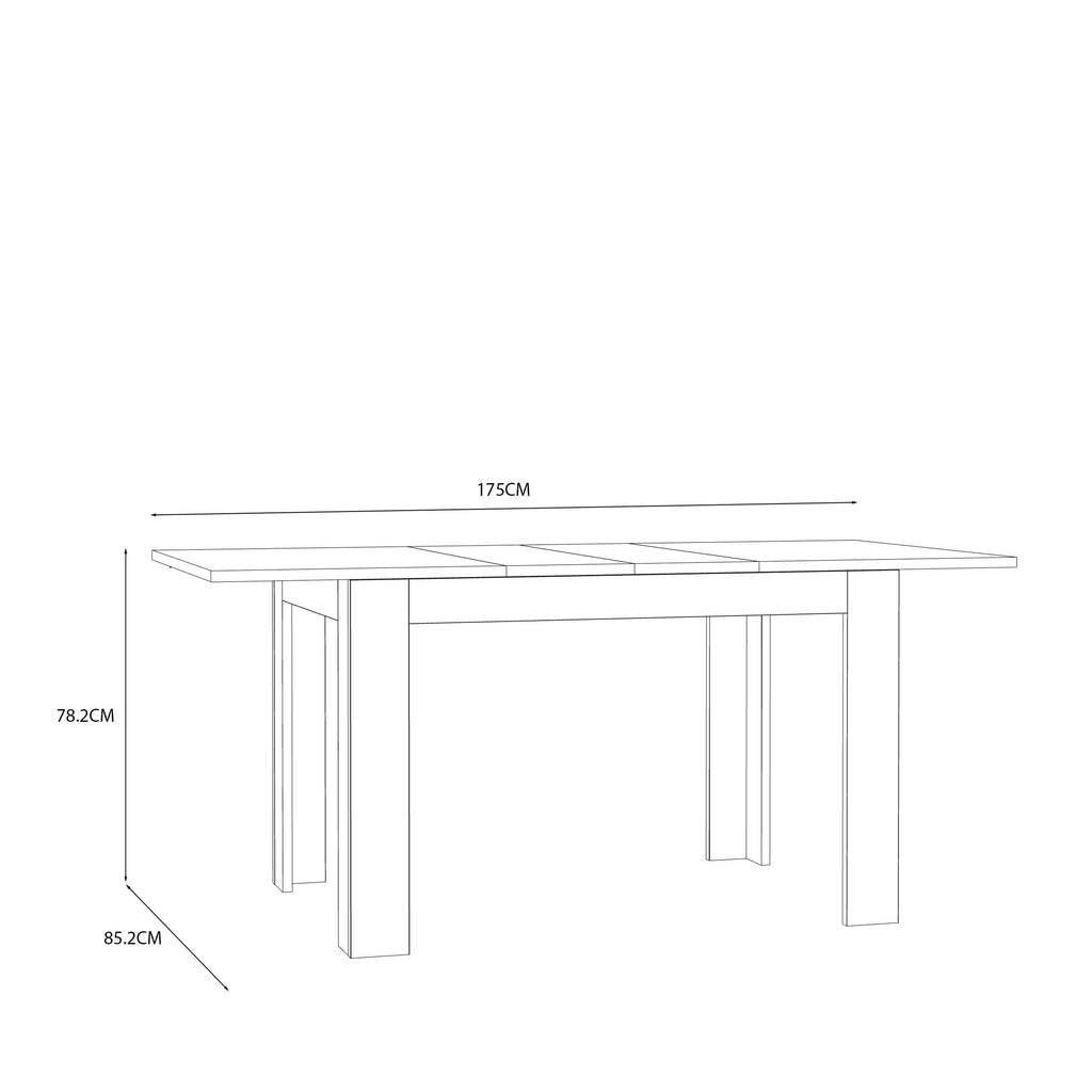 Grayson Extending Dining Table in Oak 120-175cm