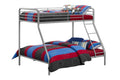 Triple Sleeper/ Bunk Bed Silver/Grey Single Over Double
