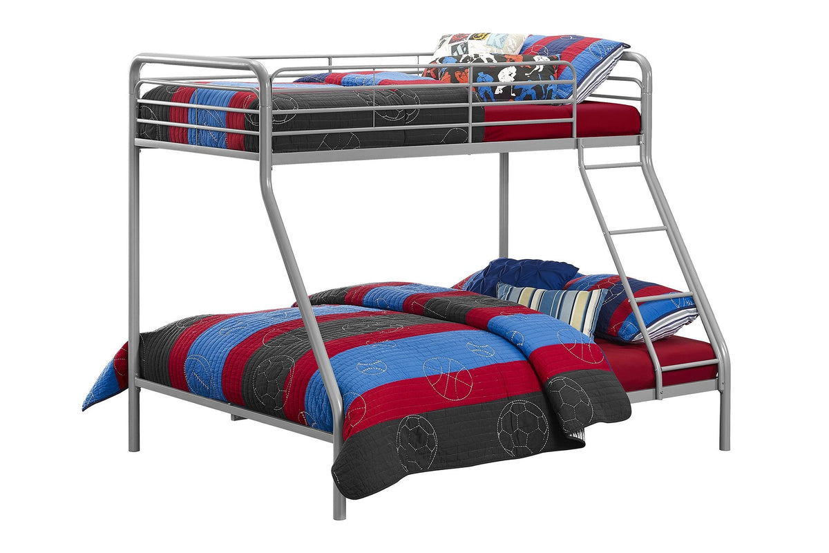Triple Sleeper/ Bunk Bed Silver/Grey Single Over Double