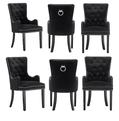 Windsor LUX Velvet Dining Chair (with armrests)