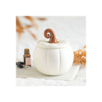 White Curly Pumpkin Oil Burner