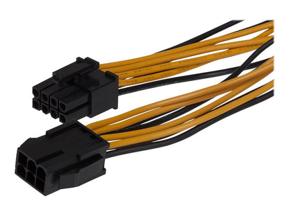 Maplin 6-pin PCIe Male to 8-pin ATX12V Female CPU Connector Lead - 0.15m