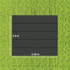 Outsunny Retractable Pergola Cover, 2.55 x 2.5 m Replacement Canopy Fabric for 3 x 3 m Frame, Roof Top Only, Dark Grey