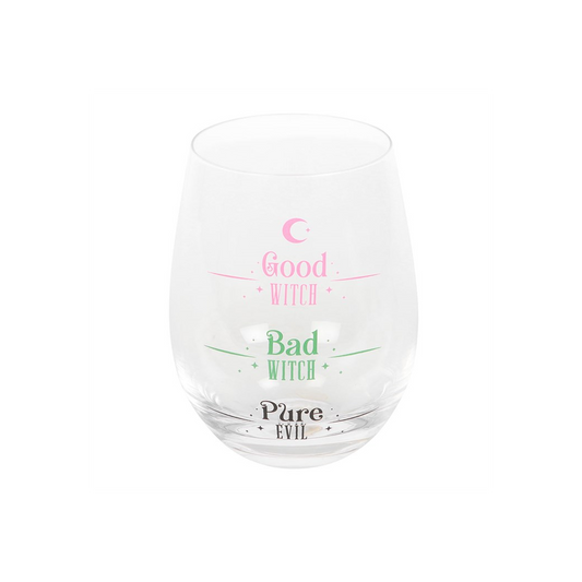 Good Witch, Bad Witch Stemless Glass