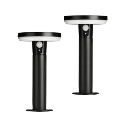 4lite Antheia IP54 Die-Cast Aluminium LED Solar Garden Spike Light with Built in PIR Motion Sensor