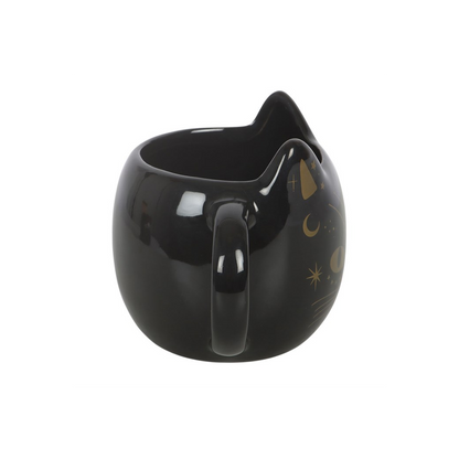 Magick Black Cat Face Mug