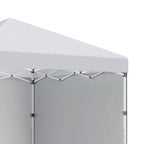 Outsunny 3 x 3 (M) Pop Up Gazebo, UPF 30+ with 2 Sidewalls, Leg Weight Bags and Wheeled Bag, Height Adjustable Party Tent Event Shelter for Garden, Patio, White