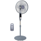 16in Pedestal Standing Floor Fan, Oscillation Cooling Fan with Remote Control, Grey