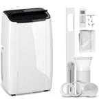 12000 BTU 5-in-1 Portable Air Conditioner with Cool, Heat, Dehumidifier, Fan, Sleep, WiFi Voice Control, White