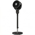 20 dB Silent Standing Fan for Bedroom, 42" Pedestal Fan with Remote, 90° Oscillating, 8 Speeds, Remote Control, Black
