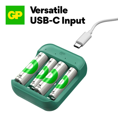 GP Recyko B423 AA / AAA USB Battery Charger with 4x Recyko 2100mAh AA Batteries