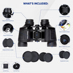 PRAKTICA Falcon 7x35mm Wide Angle Porro Prism Field Binoculars - Black
