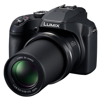 Panasonic Lumix DMC-FZ82D 18MP Bridge Camera - Black