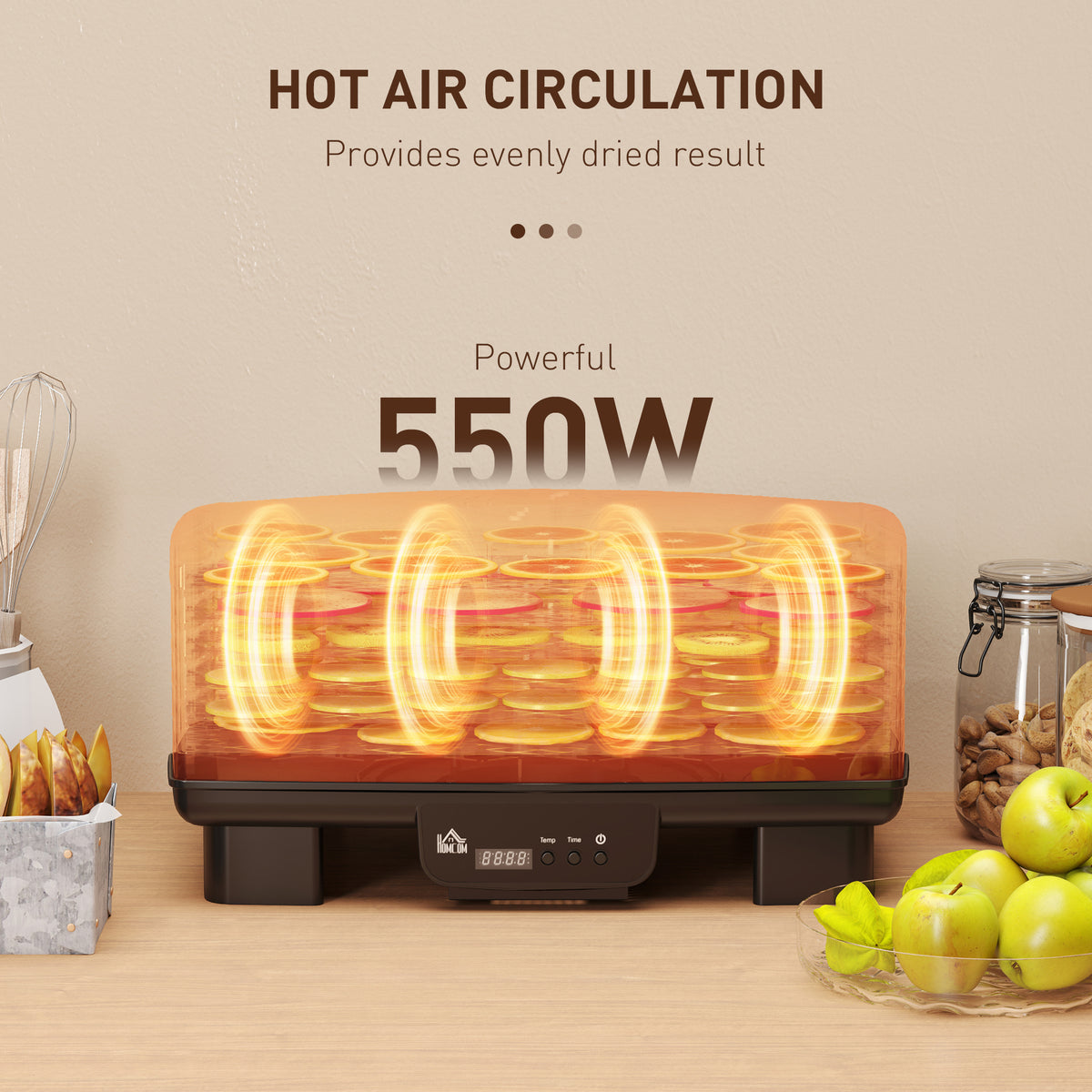 40-70? Six-Tray Food Dehydrator - Black