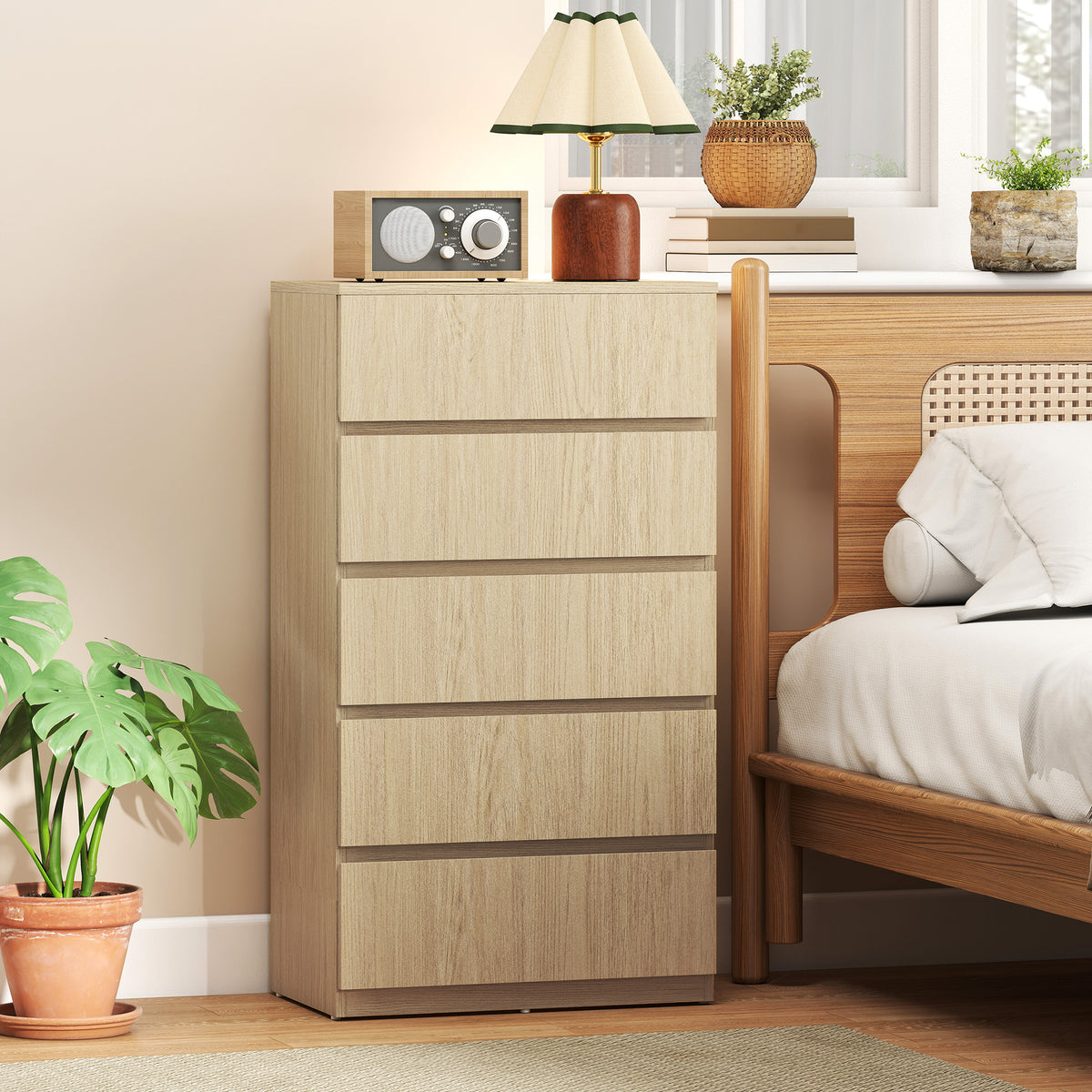 Chest of Drawers, 5-Drawer Storage Cabinets, Modern Dresser, Storage Drawer Unit for Bedroom