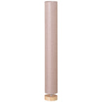 Floor Lamp for Living Room, 120cm Modern Standing Lamp with Linen Shade and Wooden Base, Cream