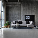 Harlow Round Coffee Table with Glass Top and Chrome Legs