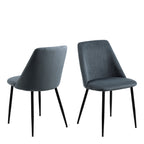Iris Dining Chair in Grey (Set of 4)