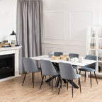 Iris Dining Chair in Grey (Set of 4)