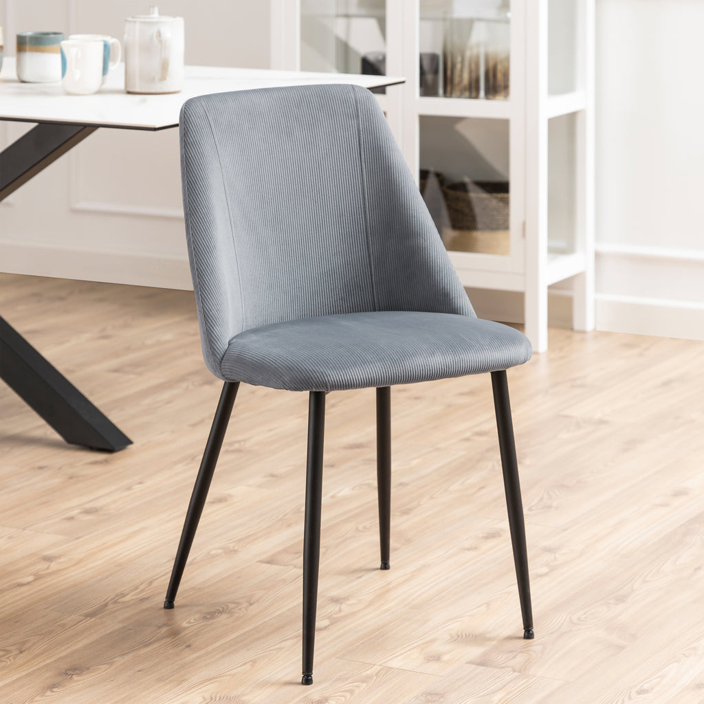 Iris Dining Chair in Grey (Set of 4)