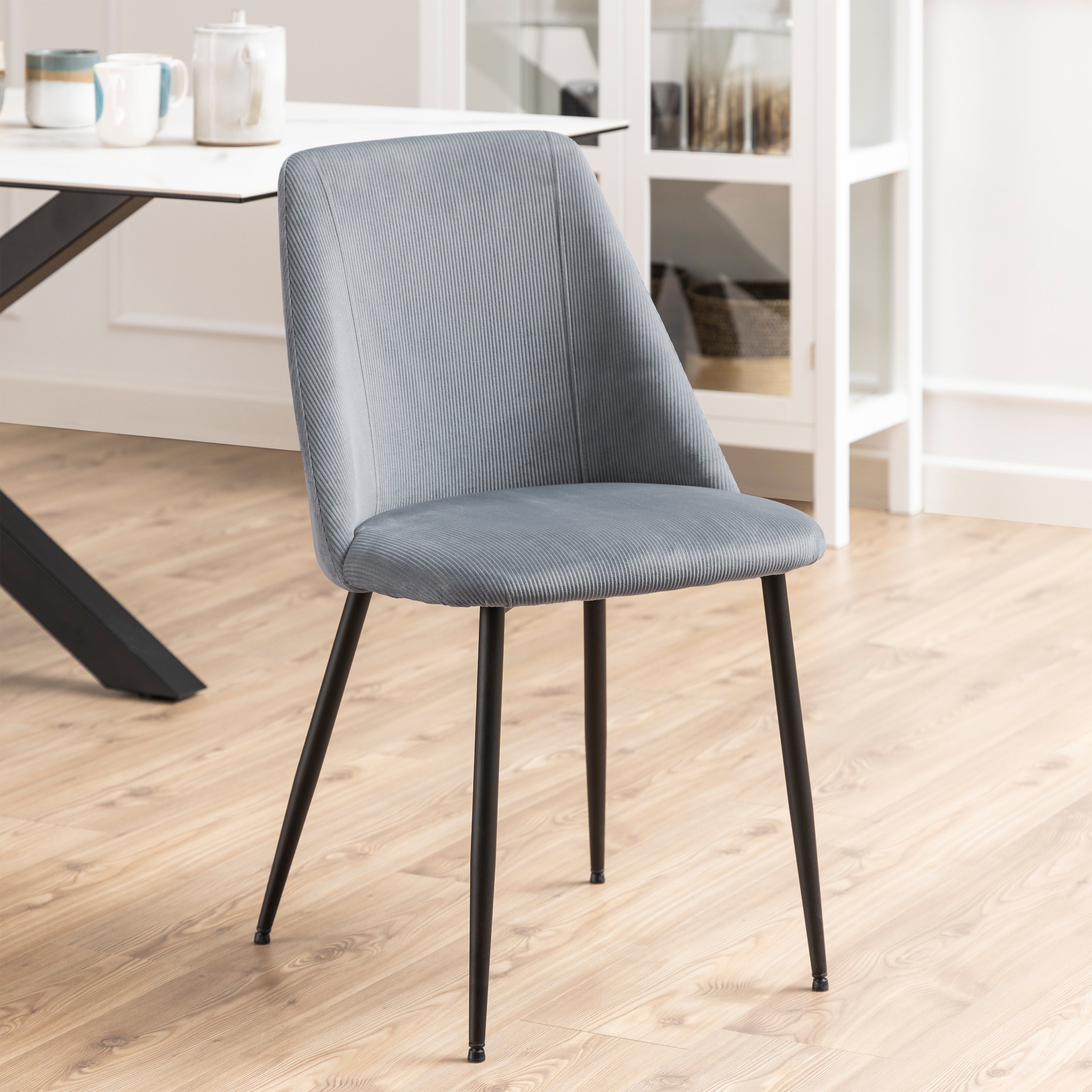 Iris Dining Chair in Grey (Set of 4)